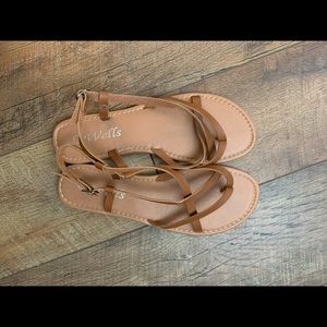brown sandals